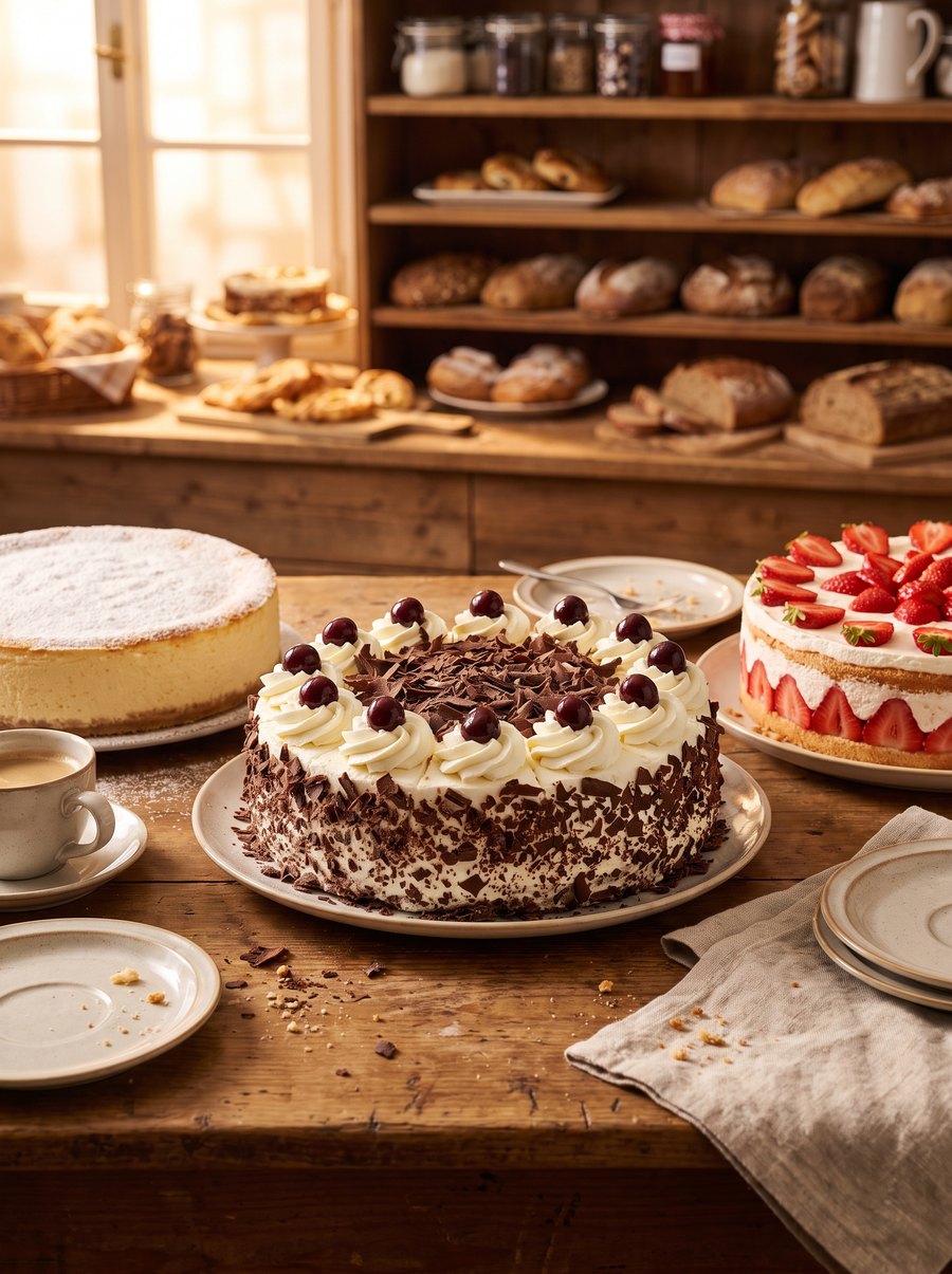 Torten und Konditorei: Sahnetorten und Kuchen auf Bestellung